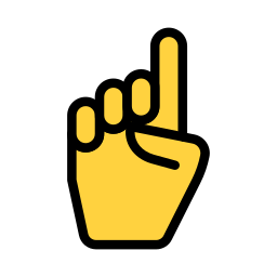 Hand sign icon