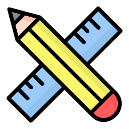 ołówek i linijka ikona
