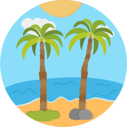 Coconut tree icon