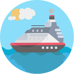 Cruise ship icon