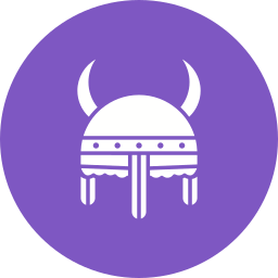 Viking helmet icon