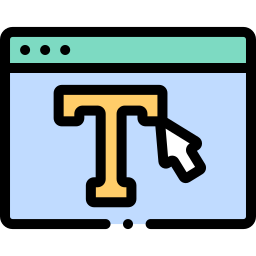 lettertype ontwerp icoon