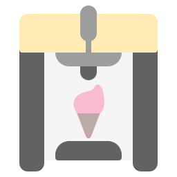 macchina per il gelato icona