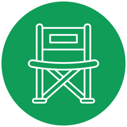 Camping chair icon