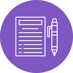 Pen and paper icon