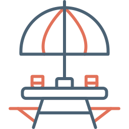 table d'extérieur Icône