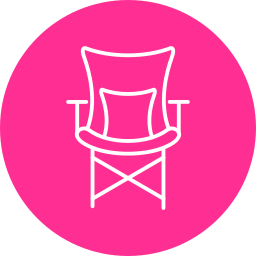 Кемпинг стул иконка