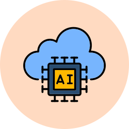 cloud-intelligentie icoon