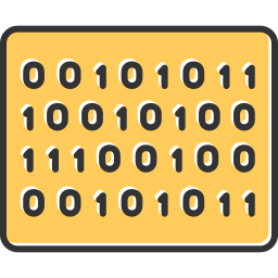 Binary code icon