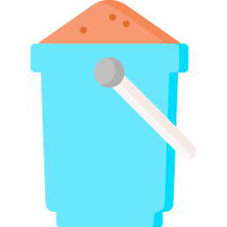 Sand bucket icon