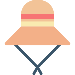 sombrero para el sol icono