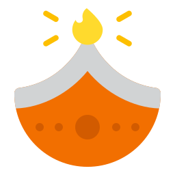 Diwali lamp icon