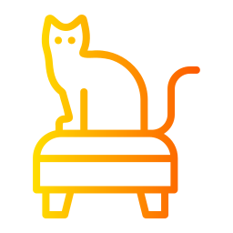 gatto seduto icona