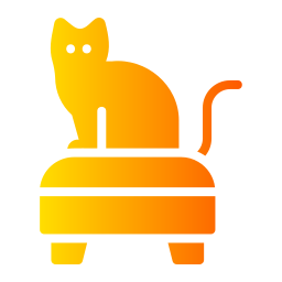 zittende kat icoon