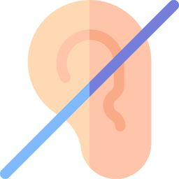 sourd Icône
