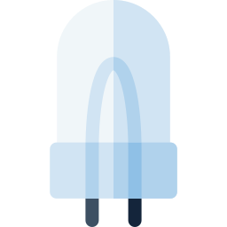 lámpara halógena icono