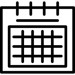kalender met vierkanten icoon