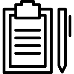 Clipboard with Pen icon