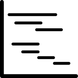 diagramma di gantt icona