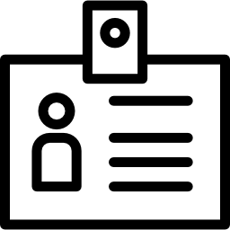 id-kaart voor kantoor icoon