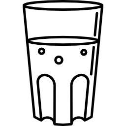 bicchiere d'acqua icona