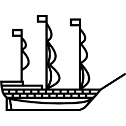 vieux bateau Icône