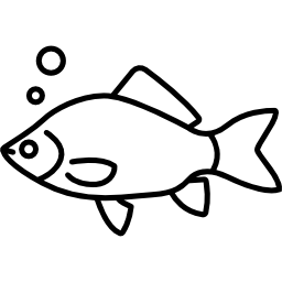 fisch mit blasen icon