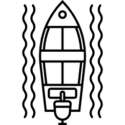 Моторная лодка иконка