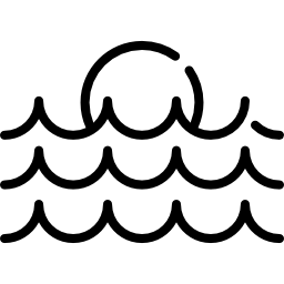 Закат на воде иконка