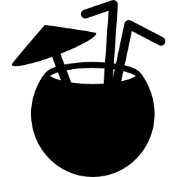 coctel de coco icono