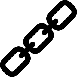 cadenas inclinadas icono