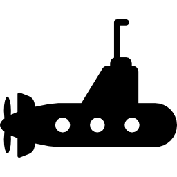 submarino con hélice icono