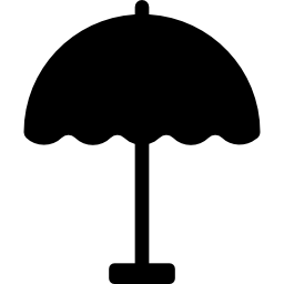 otwarty parasol słoneczny ikona