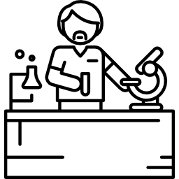 químico trabajando icono