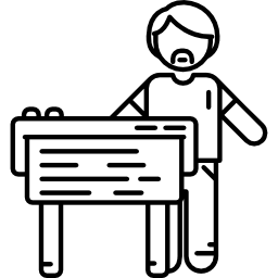 man printing Ícone