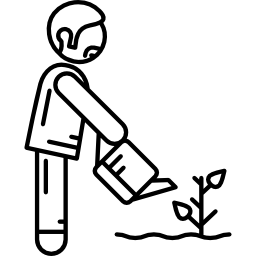 planta de riego icono