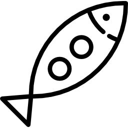 peixe inclinado Ícone