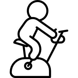 bicicleta de ejercicio icono