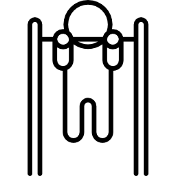 Bar exercising icon
