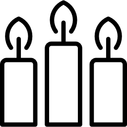 tre candele icona