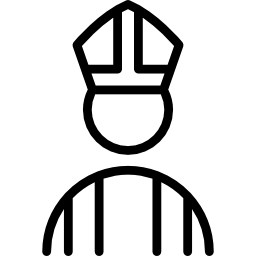 papa católico icono