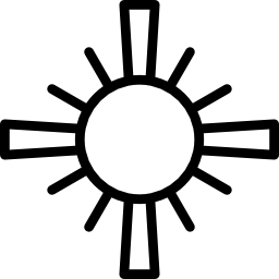 christian sun. icon