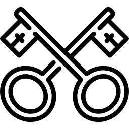 llaves cruzadas icono