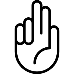 mão latina Ícone