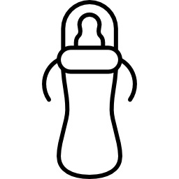 Бутылочка для кормления с крышкой иконка