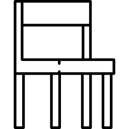 silla de biblioteca icono