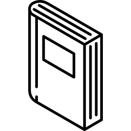 widok zamkniętej książki ikona