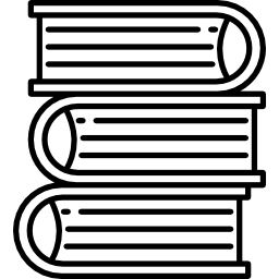 stapel von drei büchern icon