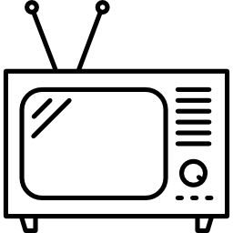 vecchia televisione icona