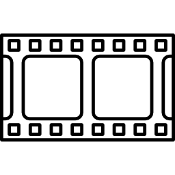 striscia di pellicola orizzontale icona